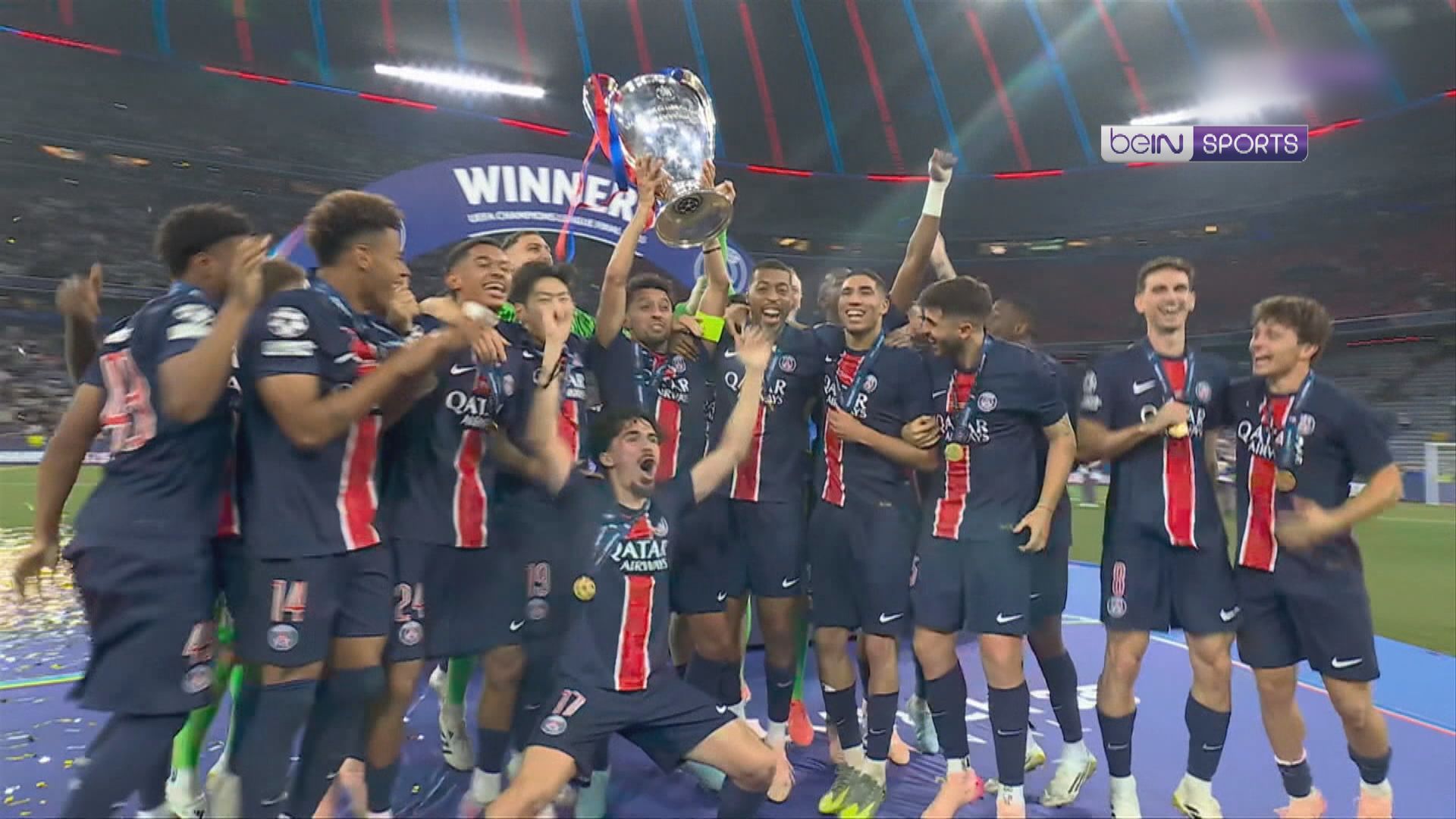 歐聯精華丨巴黎聖日耳門5比0大勝國際米蘭首奪歐冠盃　創決賽史上最大分差　今季錦標大四喜