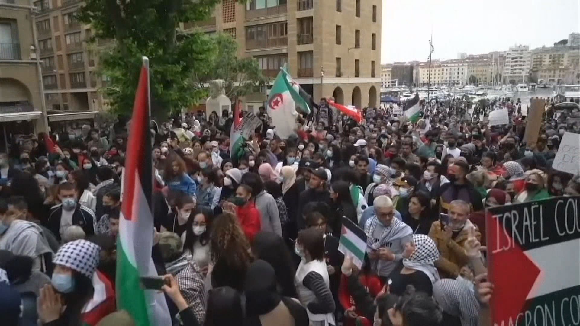 法國多個城市有示威聲援巴勒斯坦人　巴黎示威演變成警民衝突