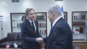 布林肯晤內塔尼亞胡 強調要避免進一步傷及加沙平民