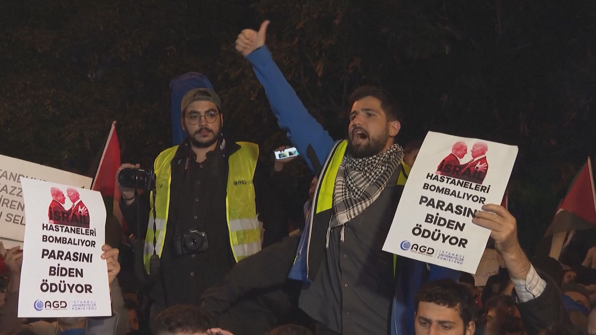 全球多國爆發反以色列示威 以色列和美國使館成衝擊目標