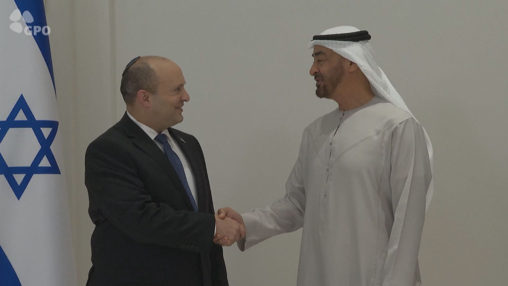 以色列總理出訪阿聯酋　跟王儲穆罕默德會面