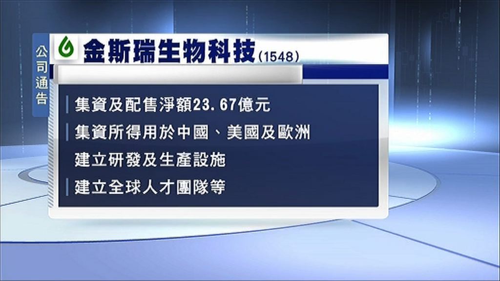 【大股東趁高配股】金斯瑞升浪或已近水尾