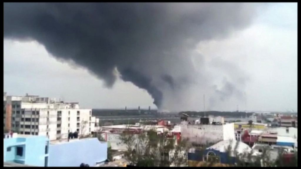 墨西哥化工廠爆炸三死百多人傷