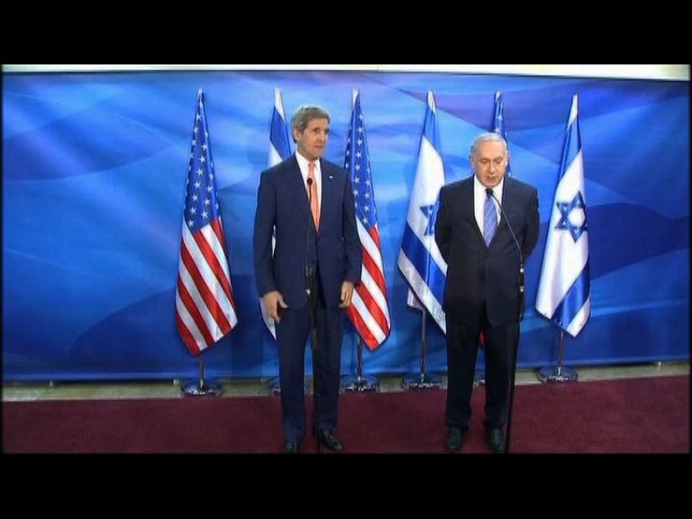 克里訪問以巴促為緊張局勢降溫