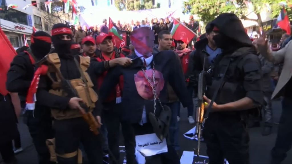 以巴衝突持續　巴勒斯坦民眾上街示威