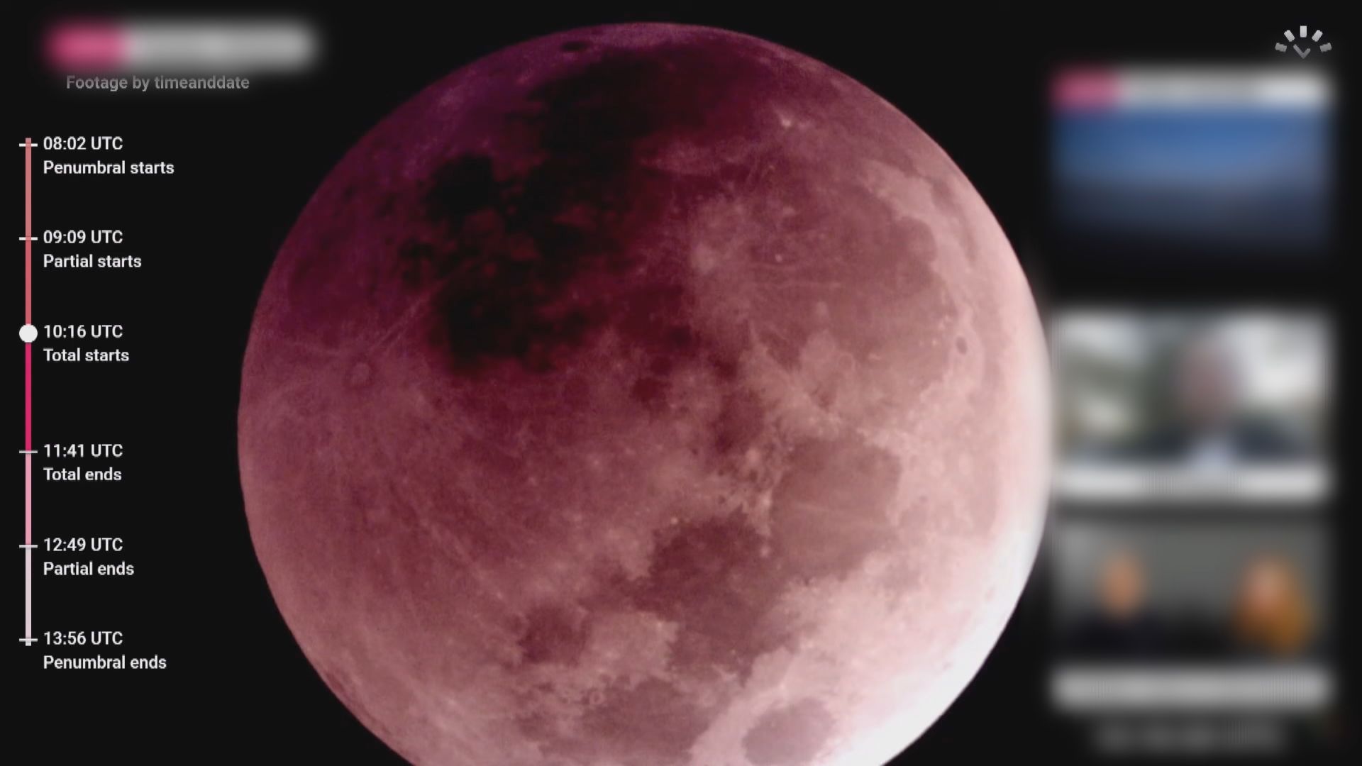 月全食、月掩天王星兩大天文現象同時上演