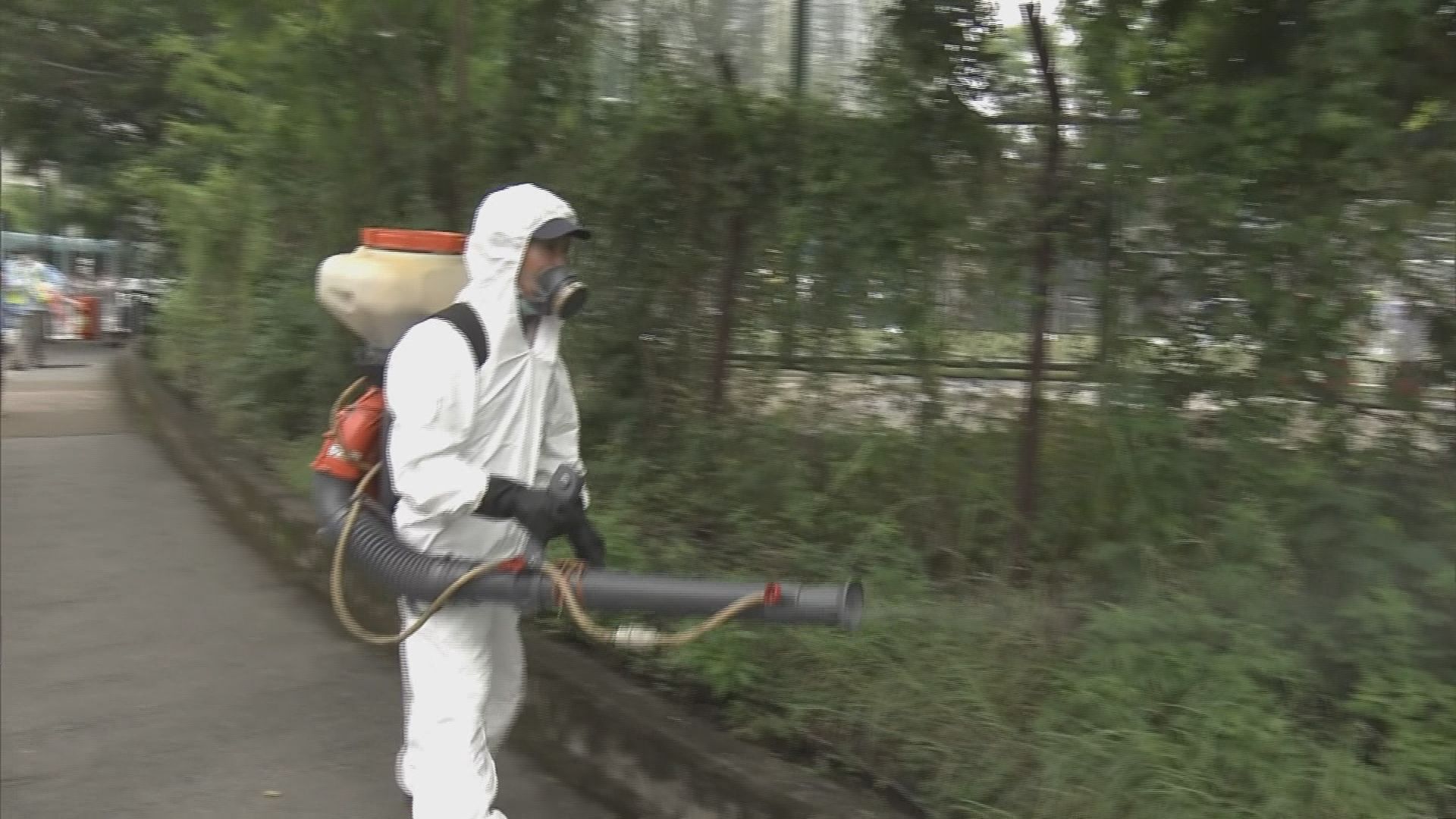 食環署派員到荔景浩景臺滅蚊