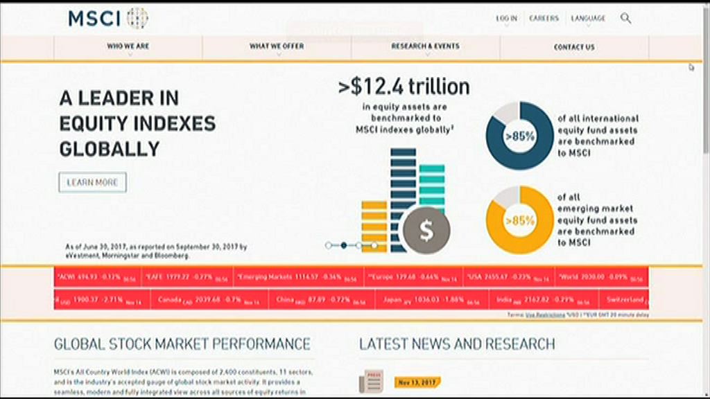【名單出錯】億利潔能等未被剔出MSCI中國A股指數