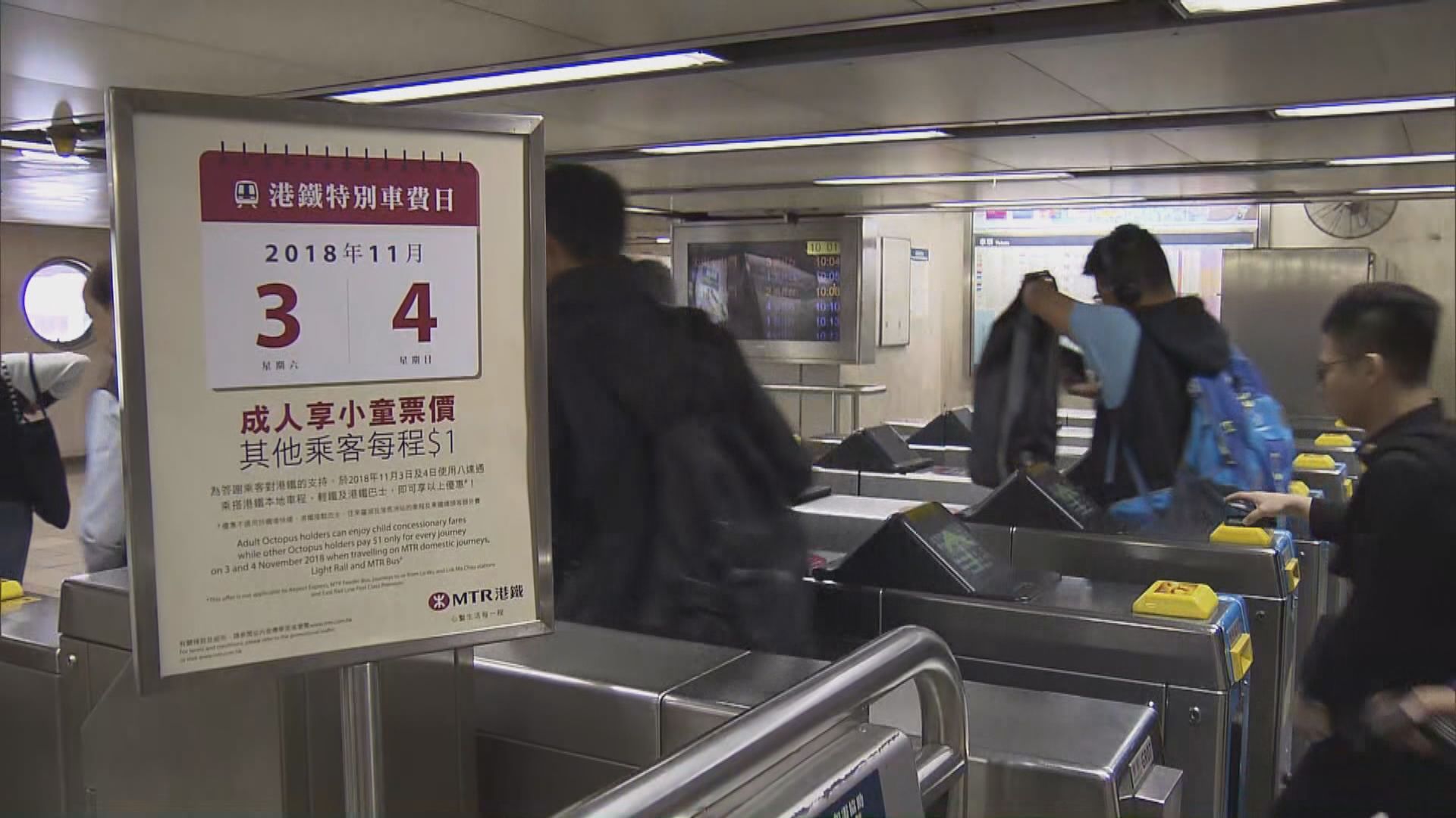 港鐵今、明推補償優惠　料涉三千多萬元