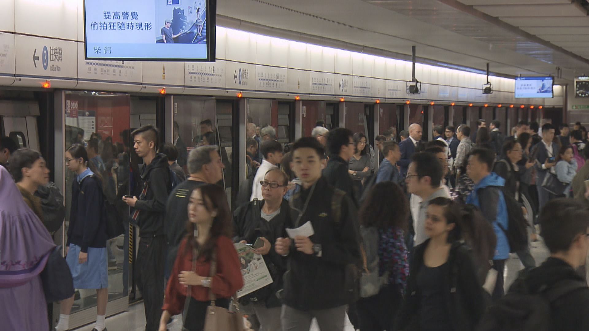 港鐵通宵服務　個別車站人潮管制