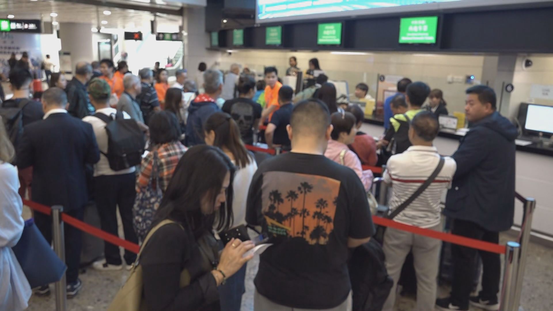 高鐵西九龍站票務系統一度故障