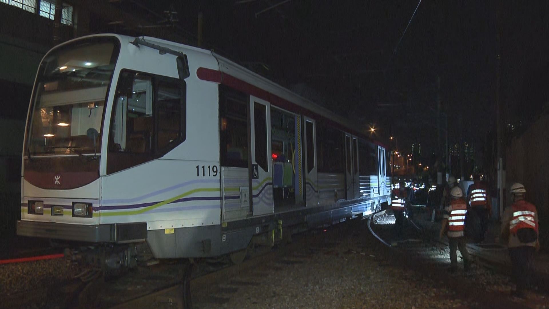 輕鐵兆康站列車出軌　無人受傷