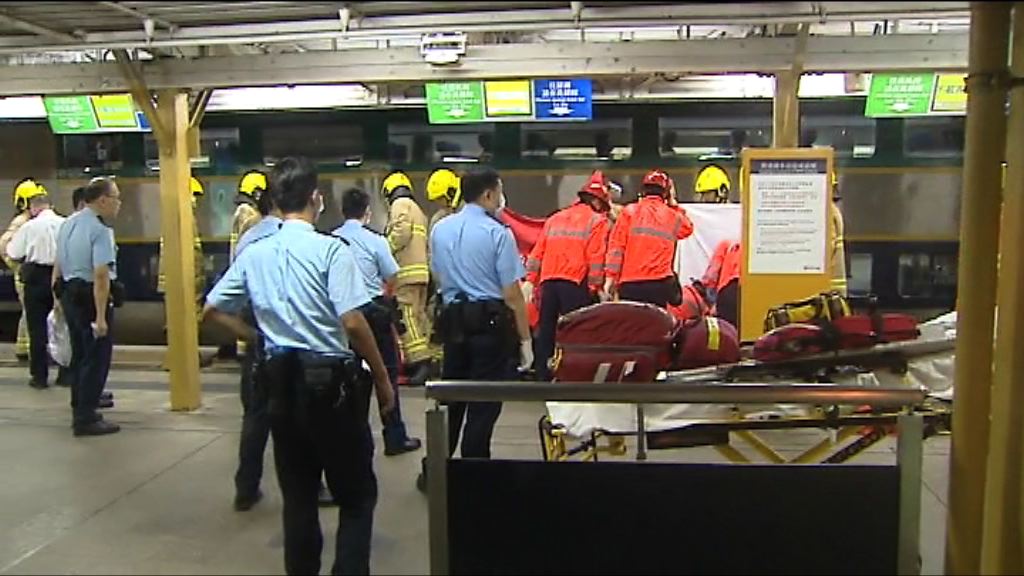 港鐵上水站有人進入路軌服務受阻