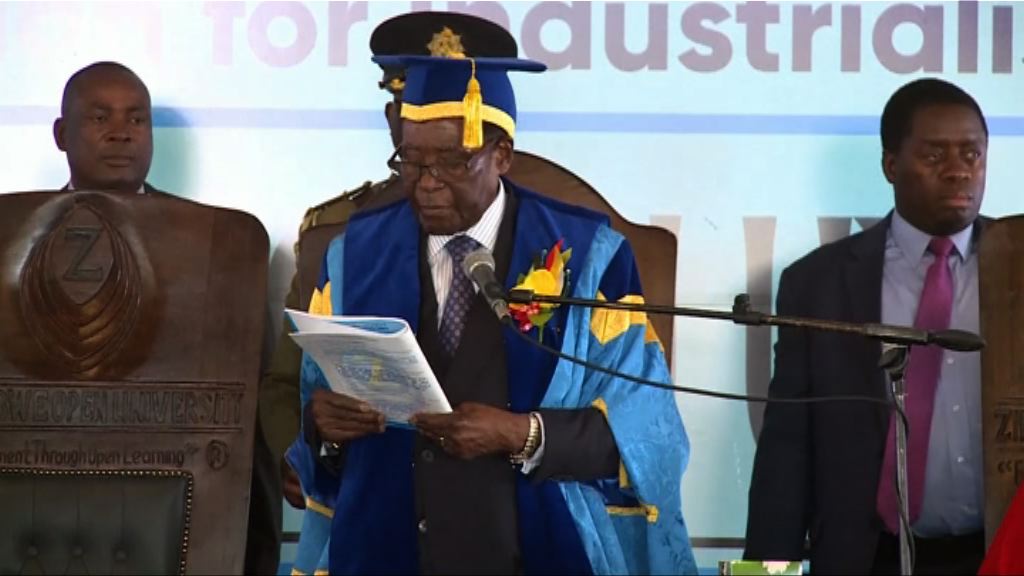 料津巴布韋執政黨周二展開彈劾總統程序