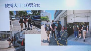 屯門亦園路謀殺案13人落網　涉非法活動金錢糾紛