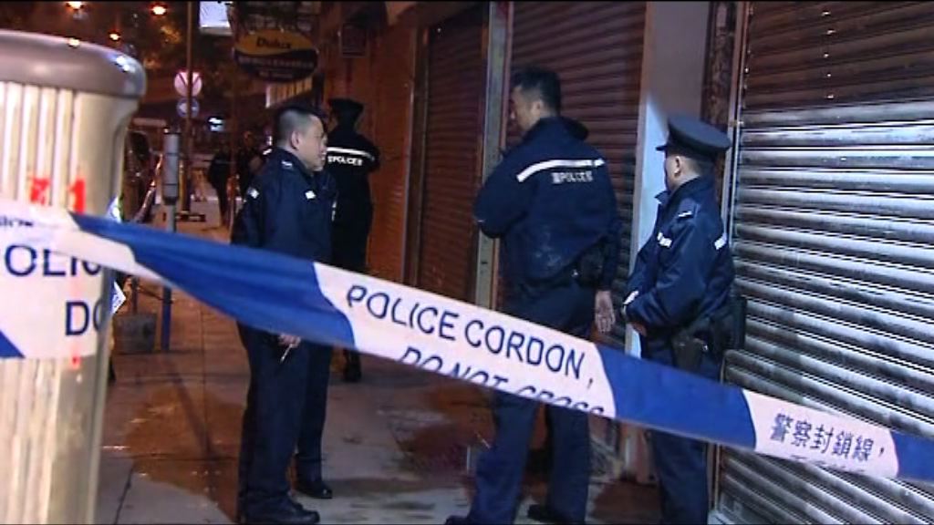旺角唐樓謀殺案　大批警員到場調查