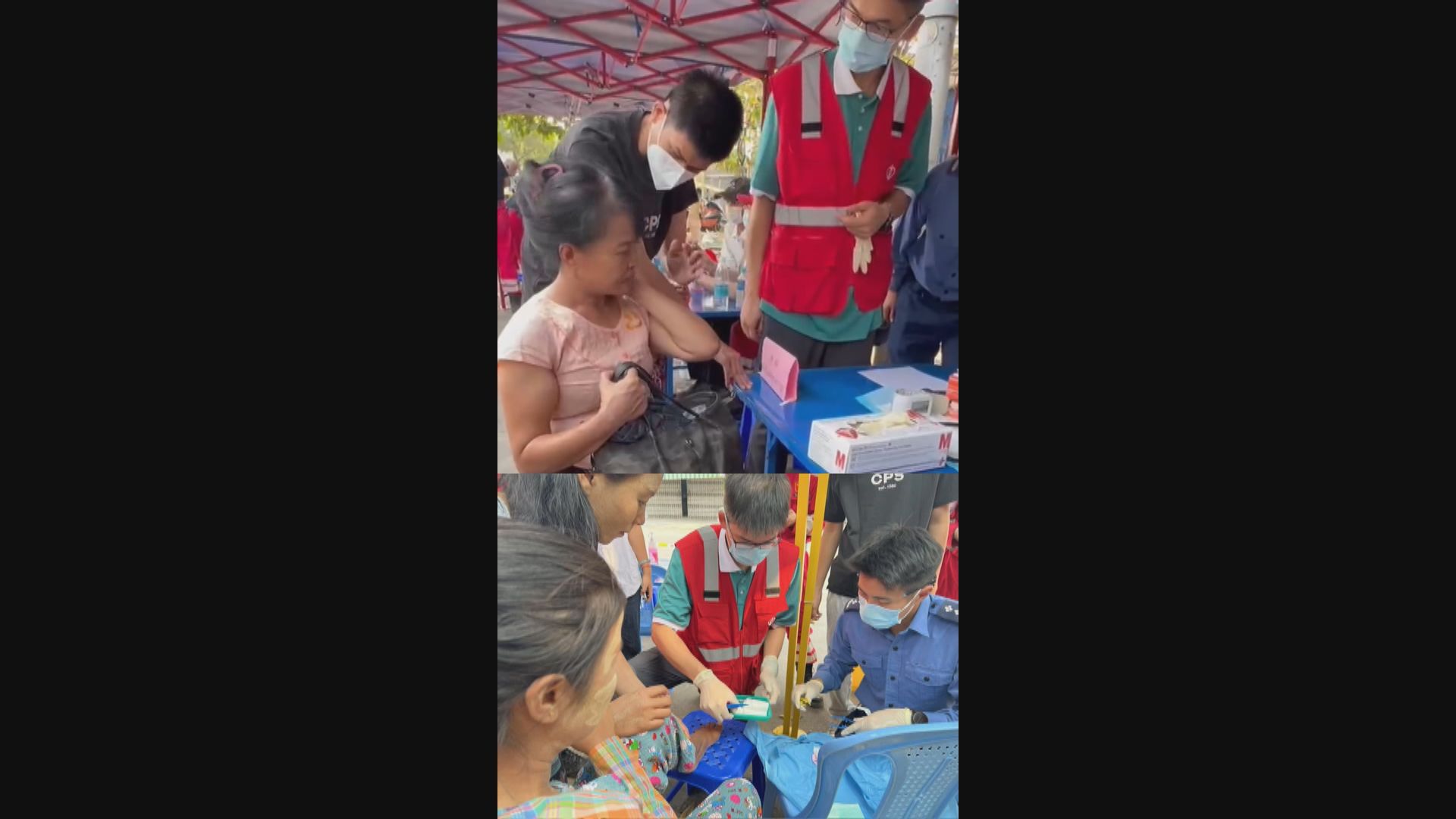 緬甸地震｜特區政府救援隊聯同國家隊為緬甸災民義診
