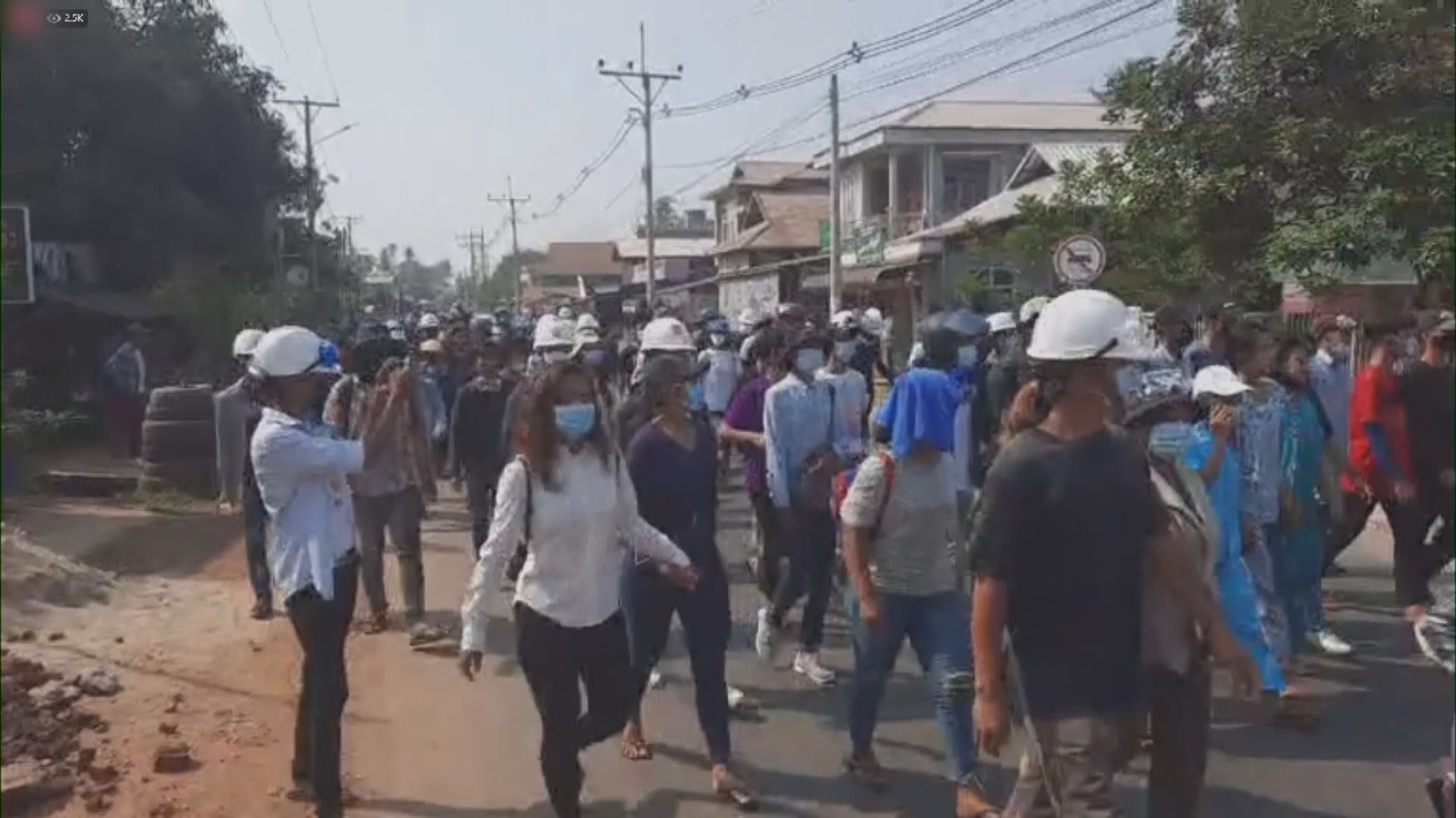 緬甸軍警於仰光搜捕示威者　據報大約50人被捕