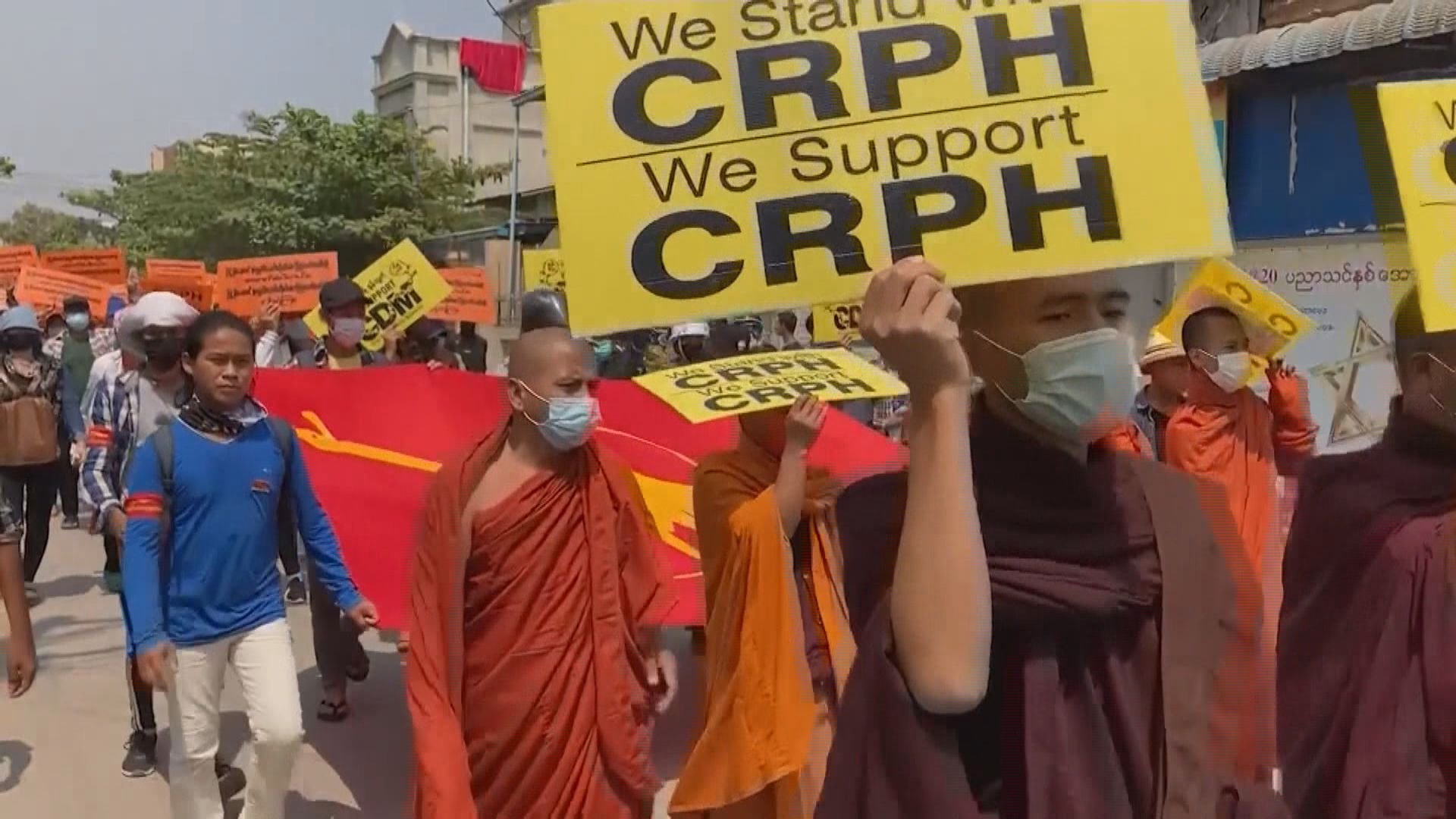 緬甸反軍方示威持續　政變至今逾200死