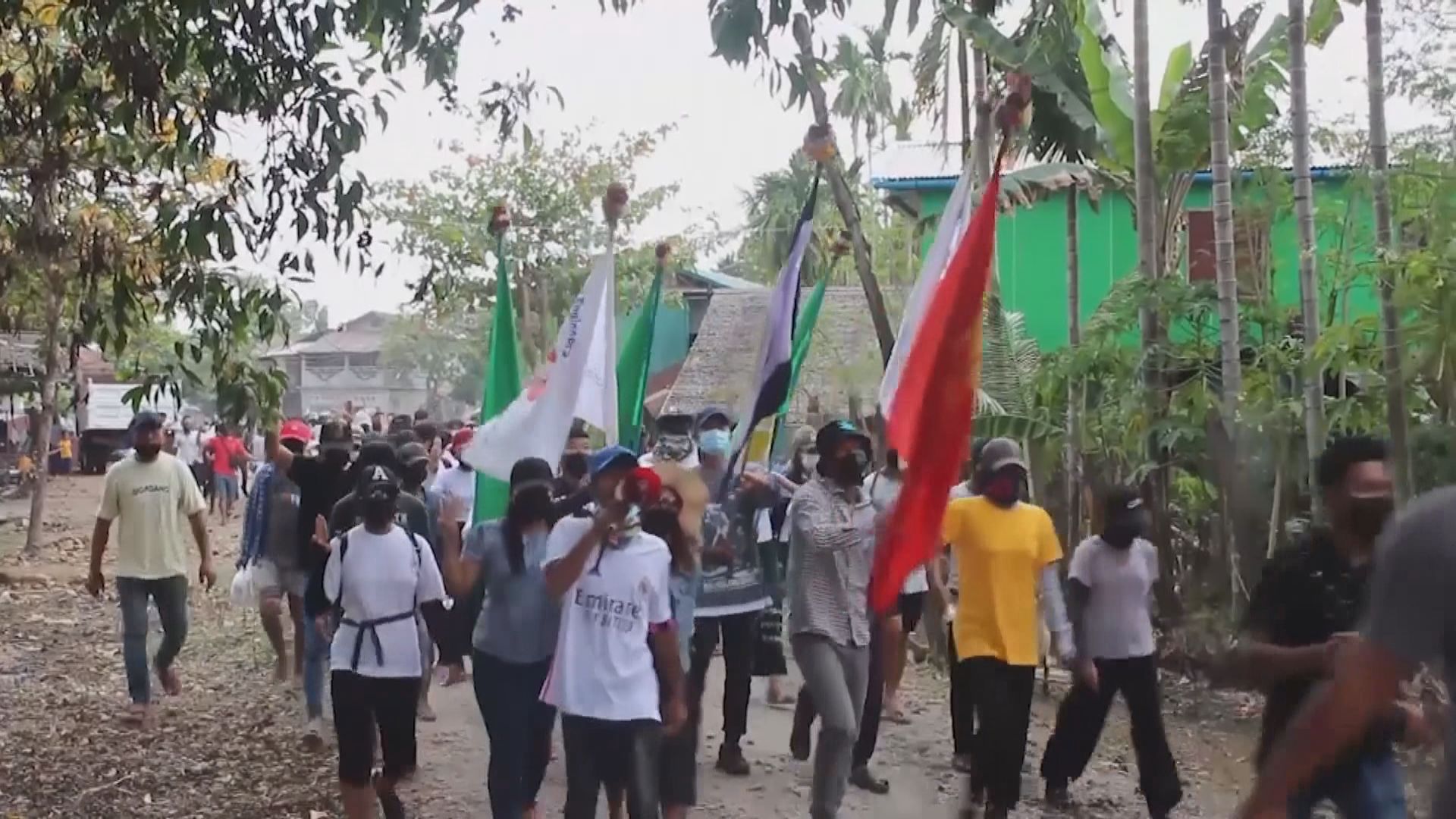 緬甸反政變示威持續東部撣邦一警察哨所遭武裝組織襲擊