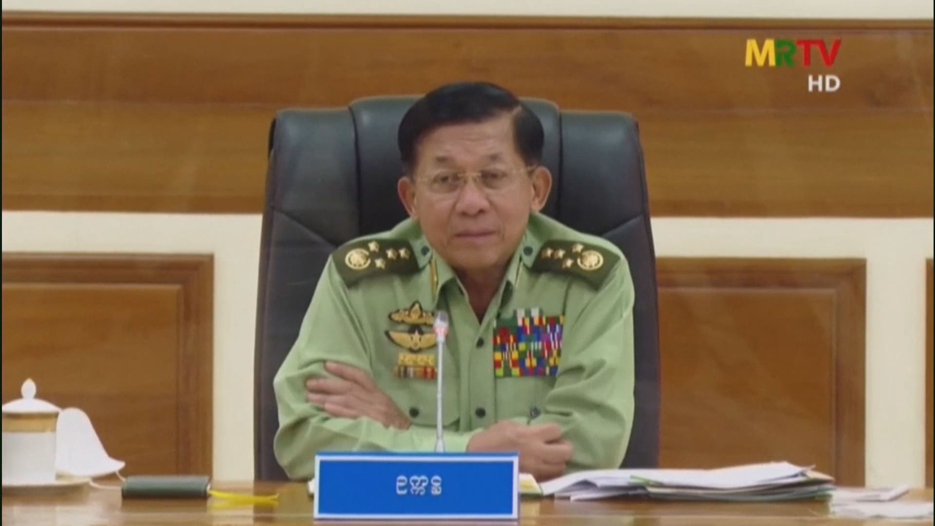 緬甸軍方領袖與紅十字會主席會面