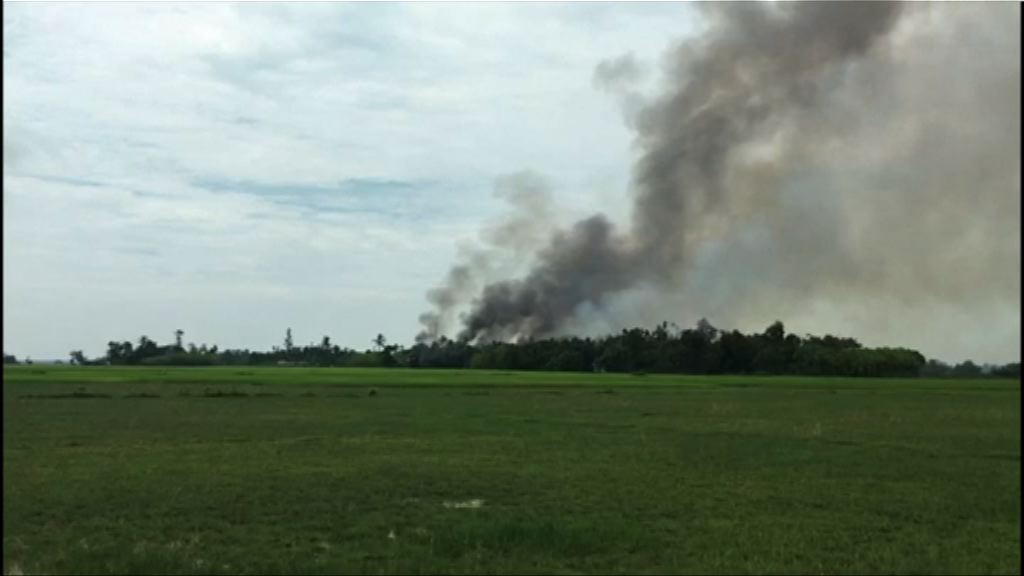 緬甸若開邦持續有房屋被焚燒