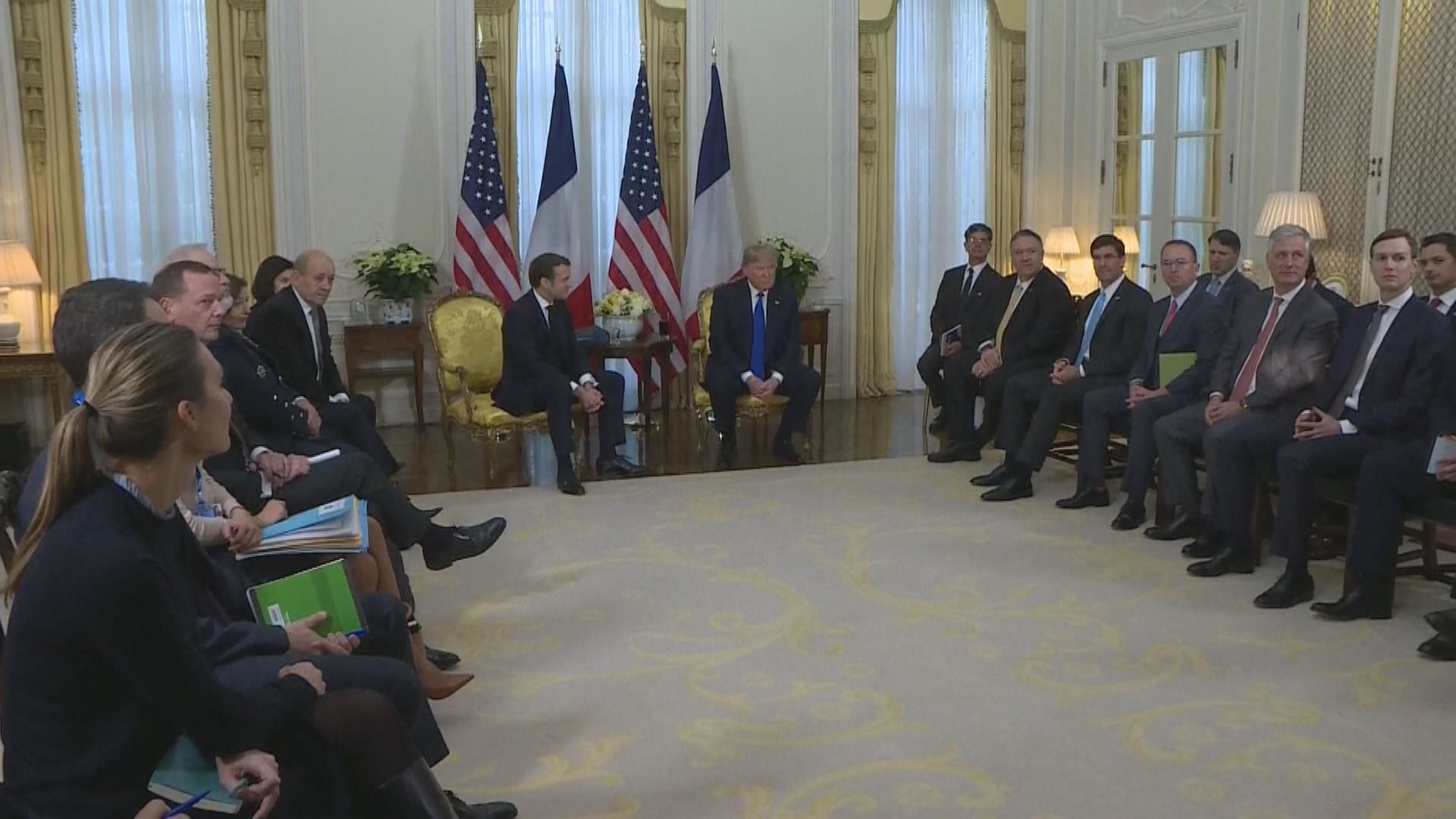 特朗普、馬克龍會面緩和美法貿易爭議