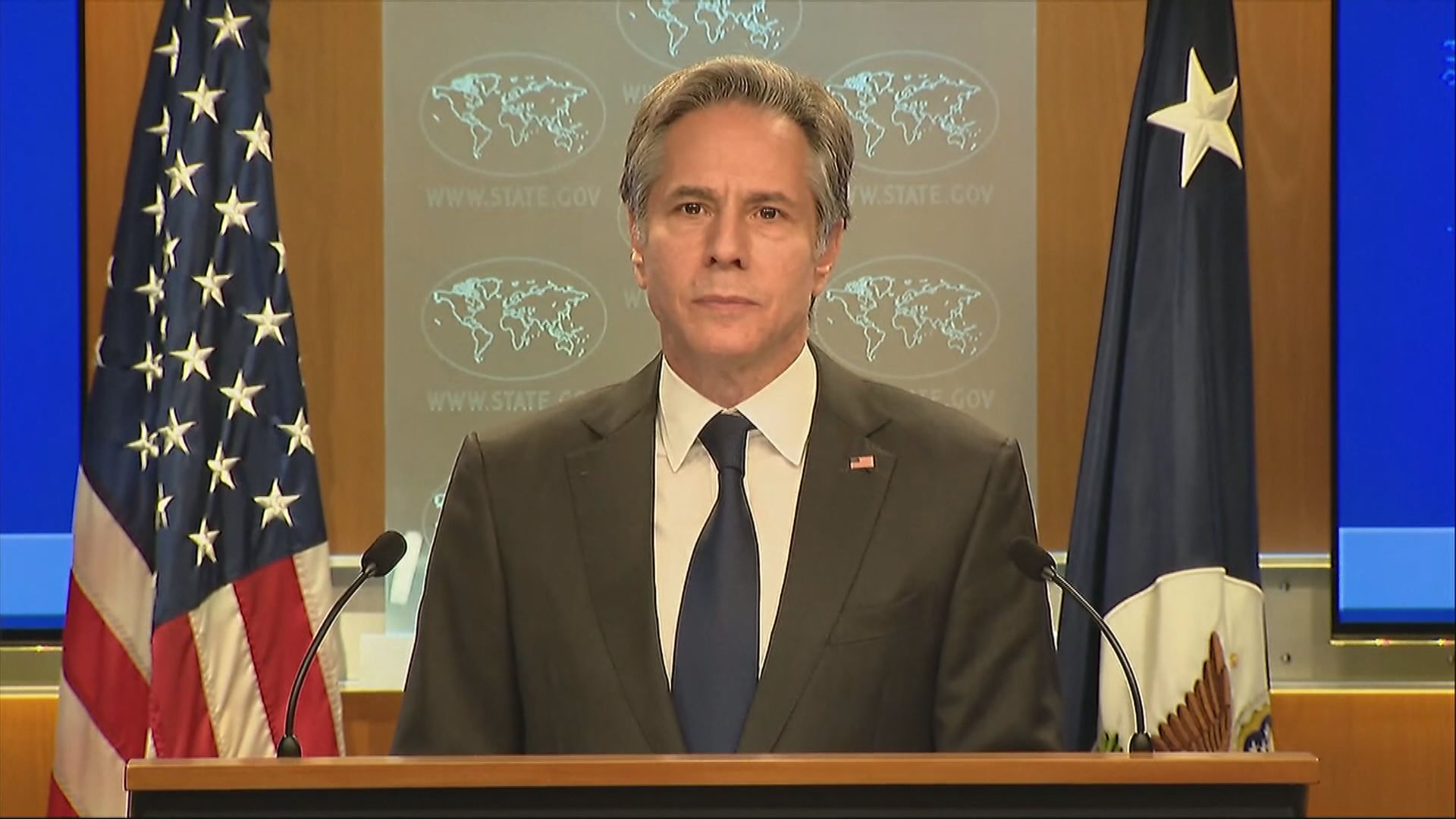 布林肯批評俄羅斯就烏克蘭威脅發放虛假陳述