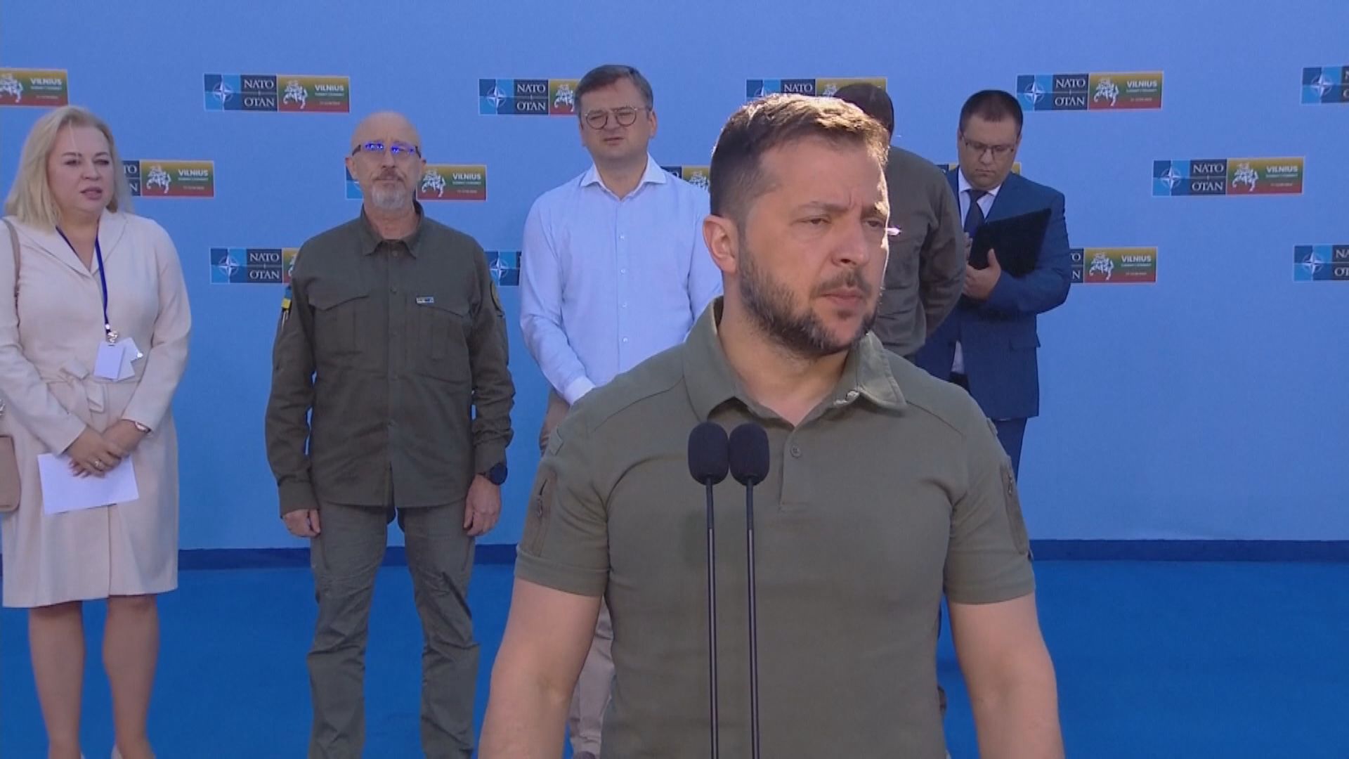 北約峰會第二日會議 澤連斯基力爭烏克蘭入盟前獲安全保障