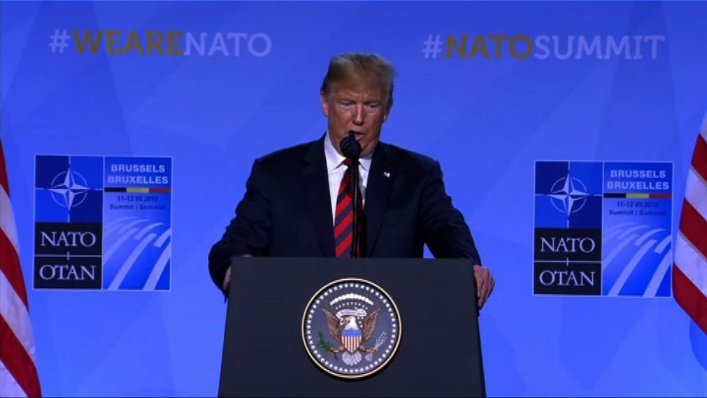 特朗普再度批評盟友國防開支