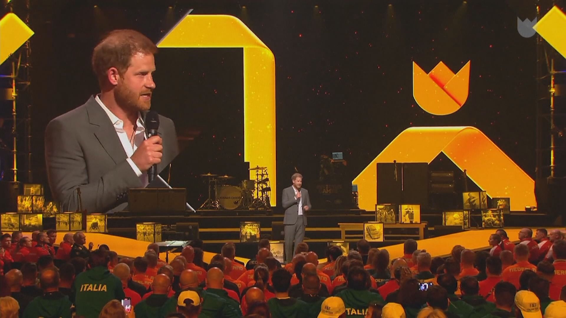 國際傷病軍人運動會荷蘭海牙揭幕　哈里王子夫婦出席