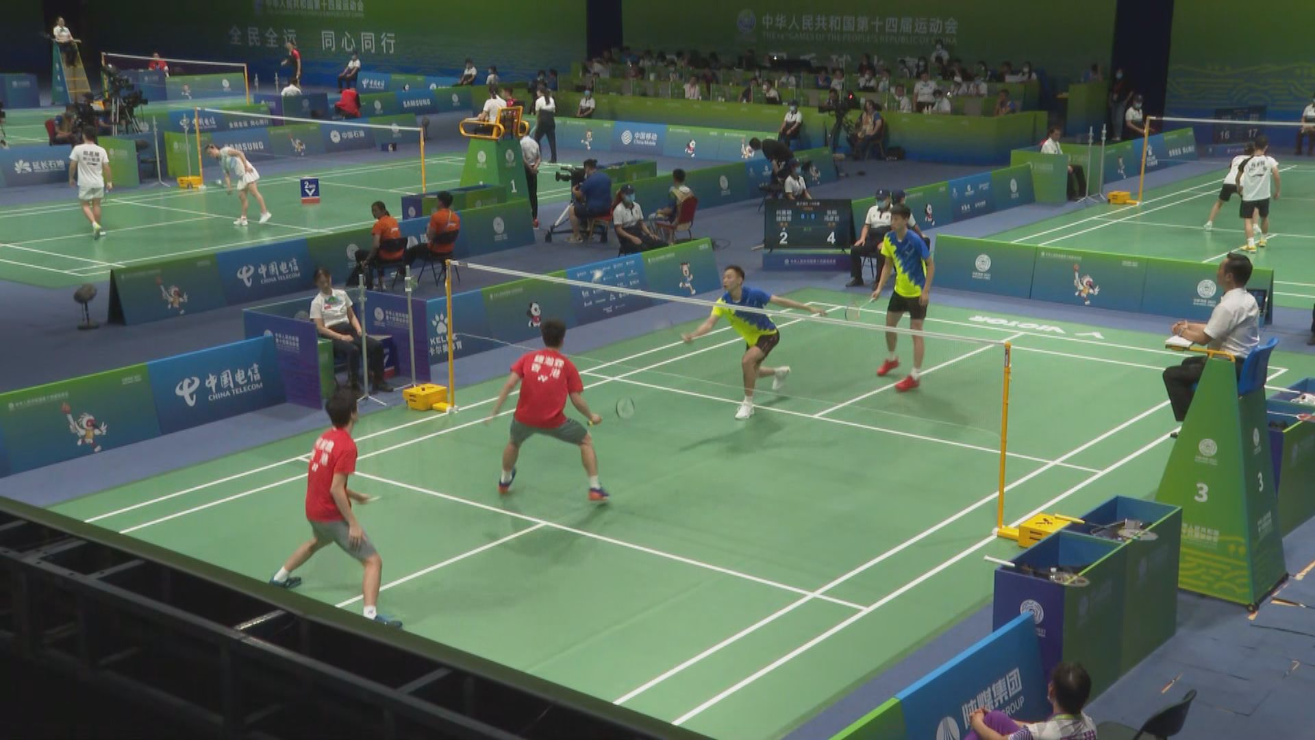 全運會羽毛球男雙　柯展聰鍾瀚霖十六強止步