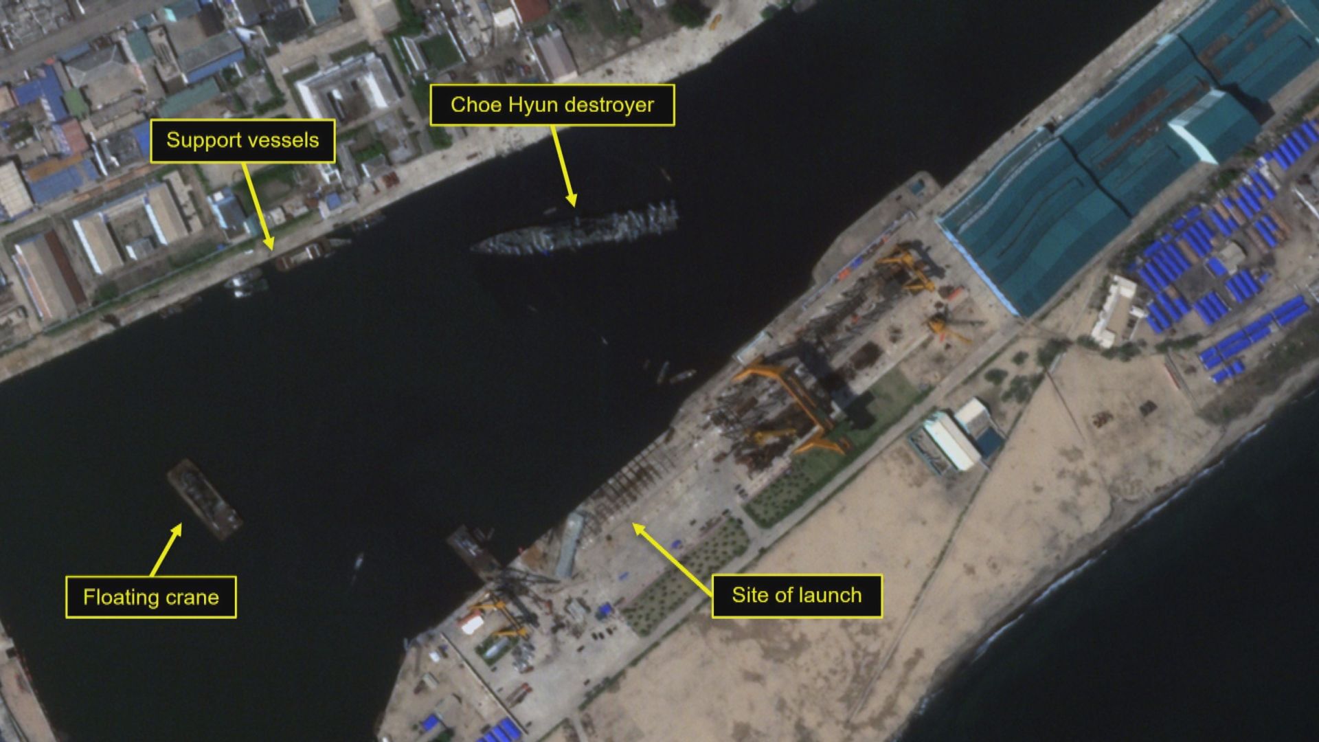 北韓推進修復損毀驅逐艦　料需時七至十日