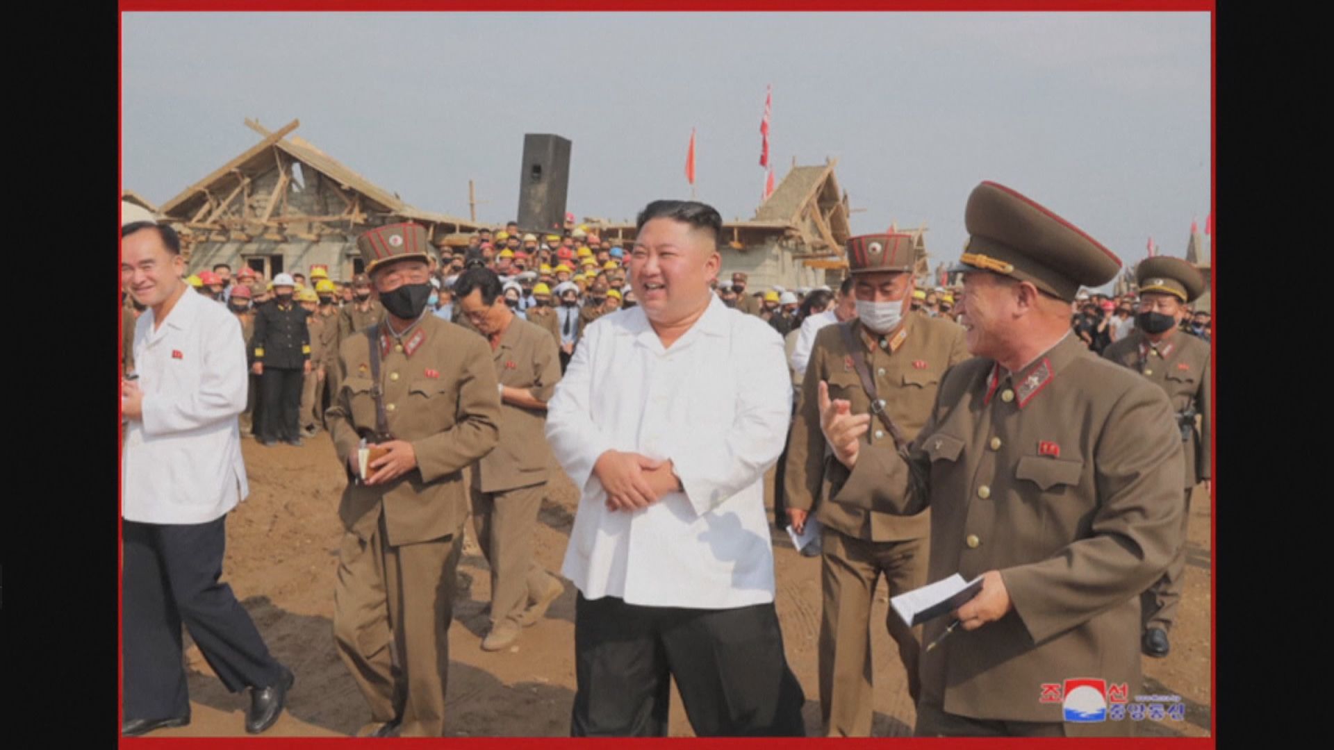 金正恩視察黃海北道風災後重建情況