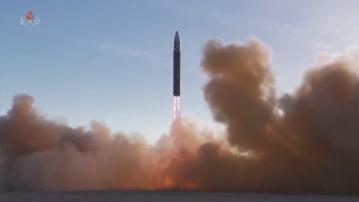 南韓軍方指北韓今早再次試射彈道導彈