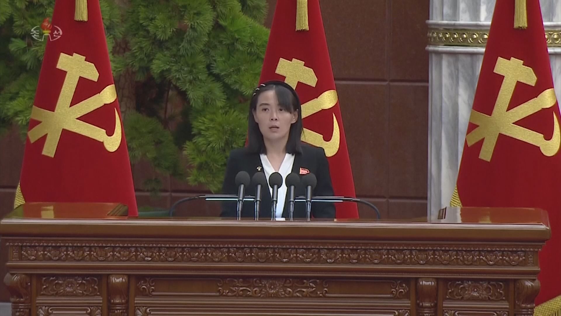 金與正批評南韓先發制人言論或招致嚴重威脅