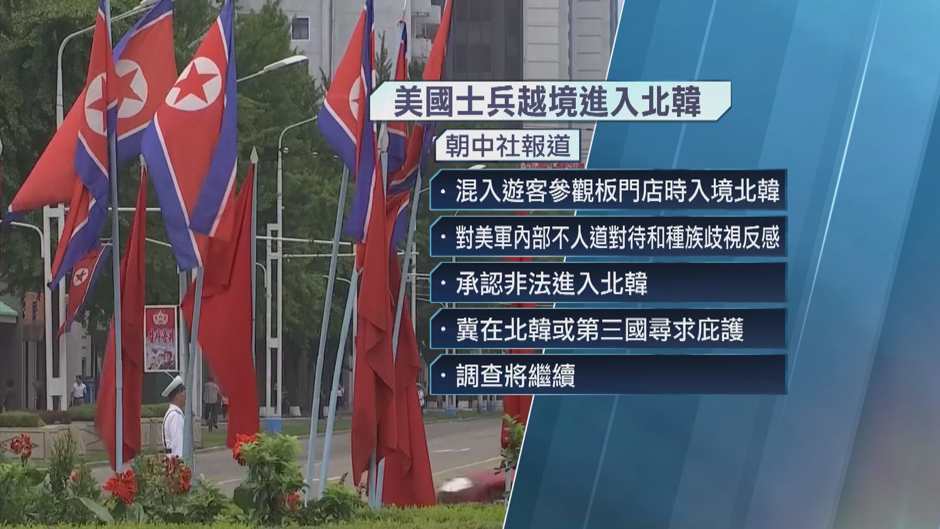 北韓首次承認美軍士兵入境 稱對方尋求庇護