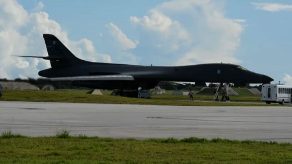 美軍戰機飛至北韓以東水域