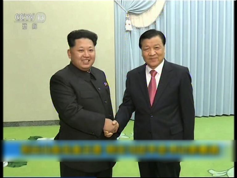 劉雲山晤金正恩促召開六方會談