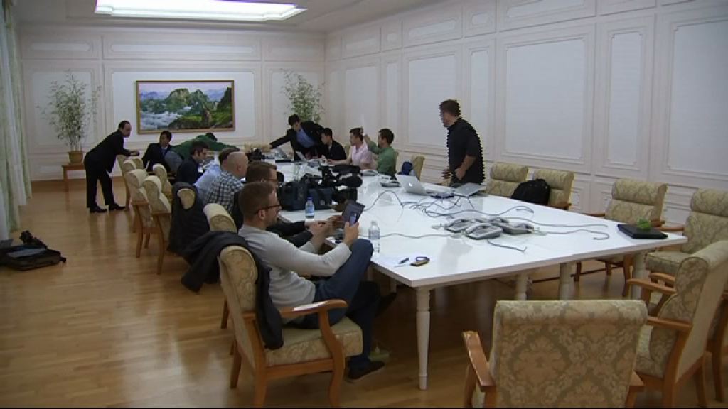 北韓接收南韓記者團名單