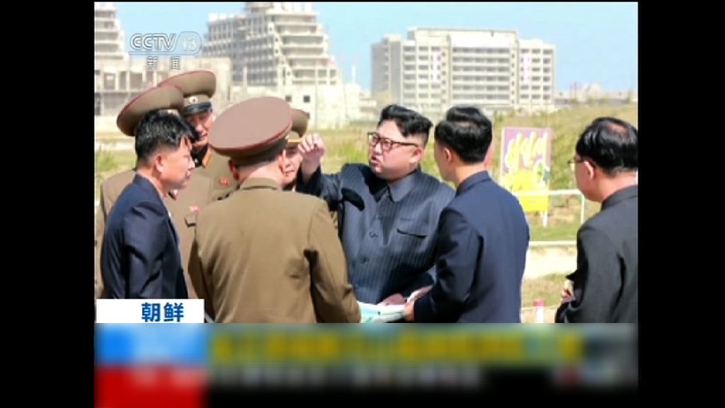 金正恩視察元山旅遊區工地