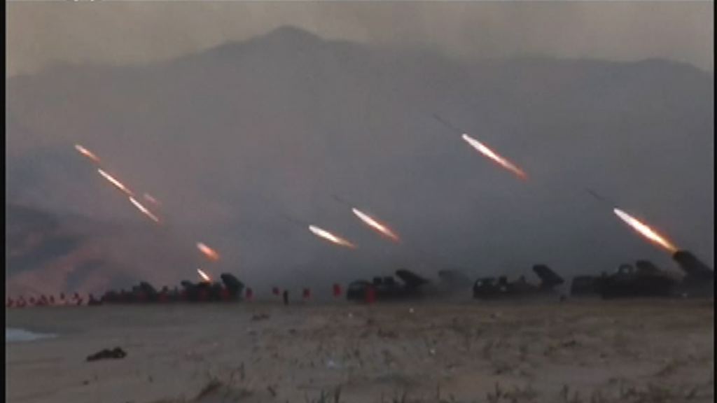 北韓建軍節舉行歷來最大實彈演習