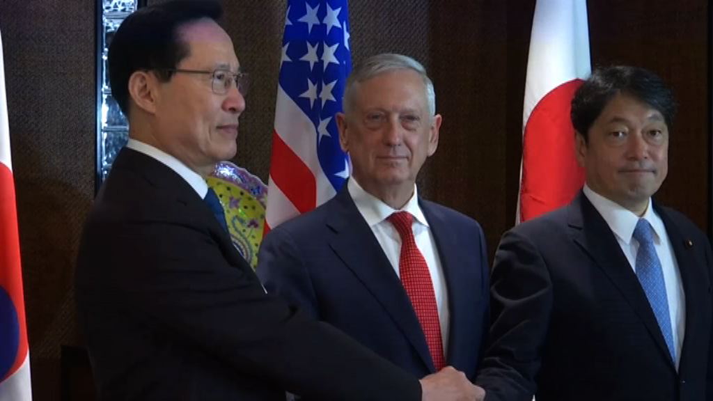 香格里拉對話　美韓日三方會談商北韓核問題