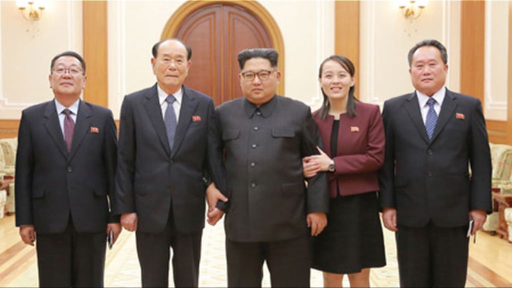 金正恩聽取北韓冬奧代表團匯報