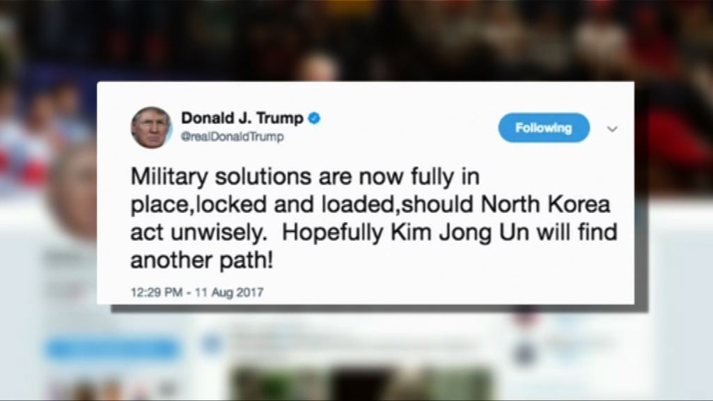 特朗普揚言美國軍事部署已就位