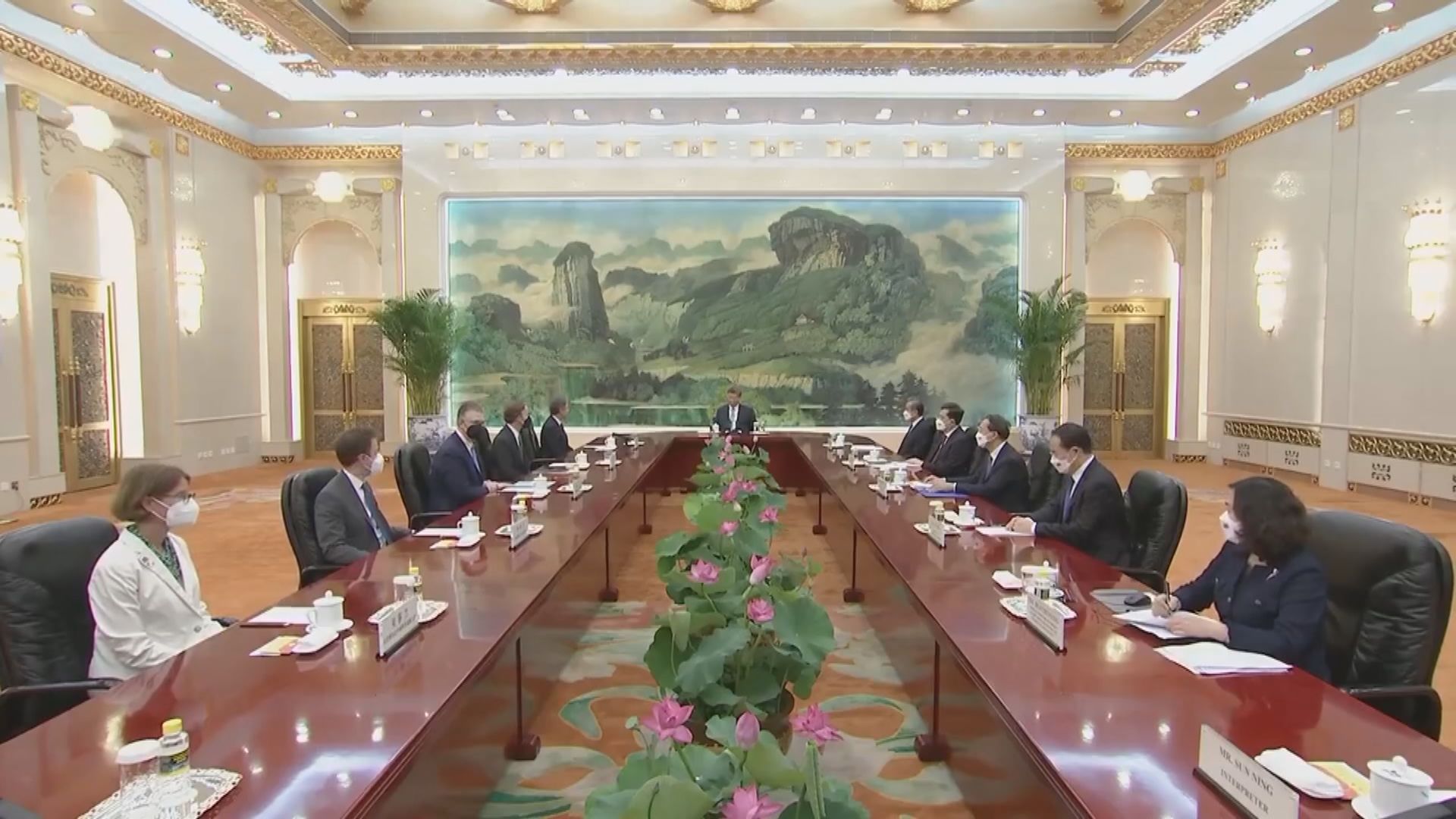 【原片】習近平見布林肯