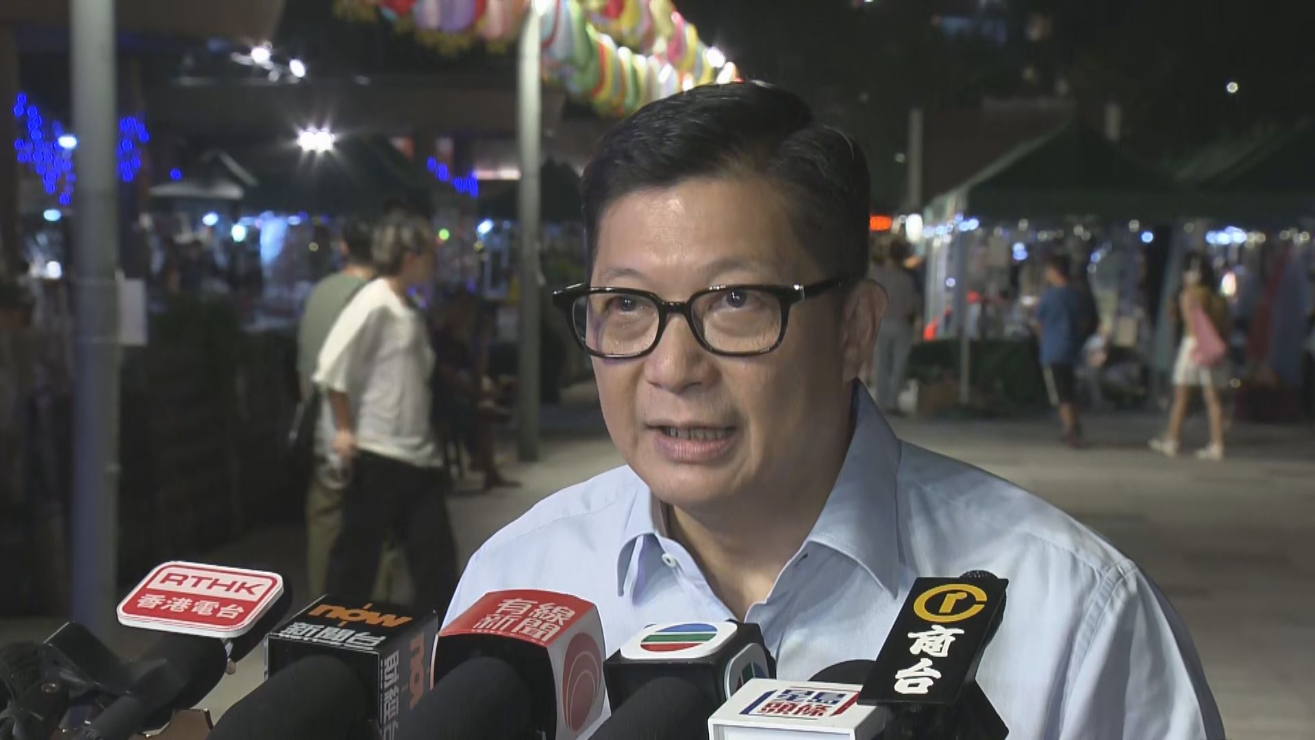 【足本全片】鄧炳強夜遊卑路乍灣市集後見記者