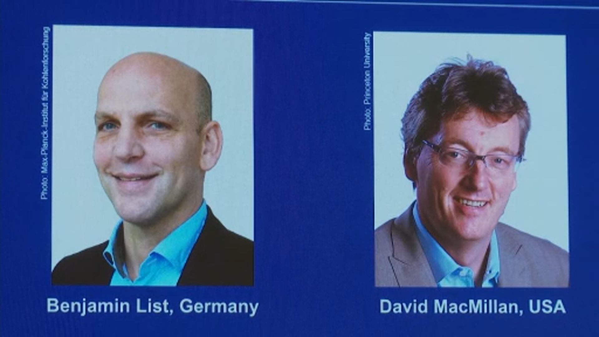 美德兩名化學家奪今屆諾貝爾化學獎