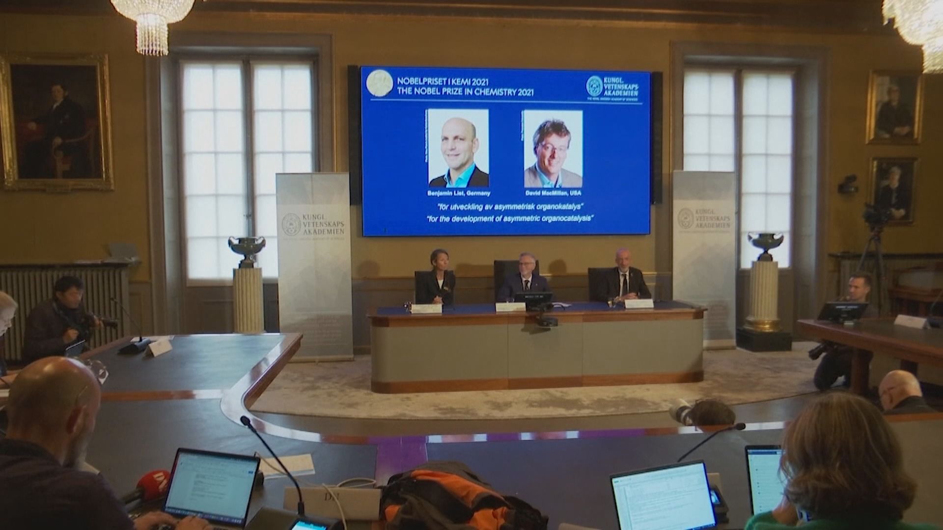 諾貝爾化學獎由美、德兩名化學家共享殊榮