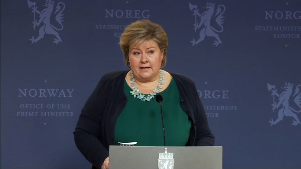 挪威首相下周訪華晤習近平